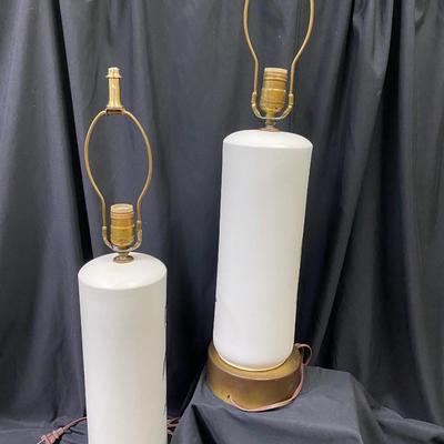 2 1950s era ceramic lamps