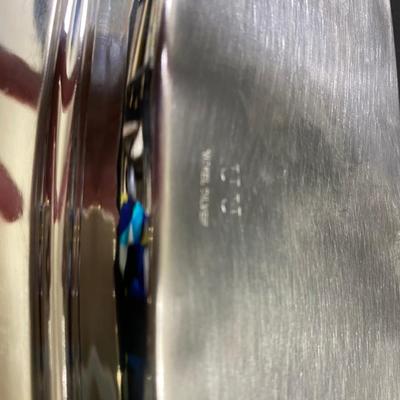 Silver over Nickel Butter Dish