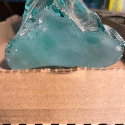Beautiful Sea Green (believed to be Obsidian Glass)