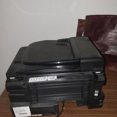 EPSON PRINTER AND LEATHER BAG