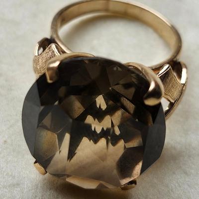 Smoky Topaz Ring