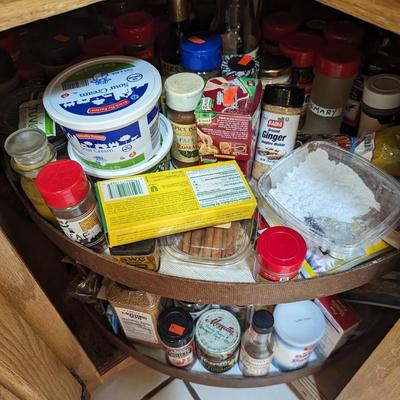 Assortment Of Spices 2 Lazy Susan's Worth