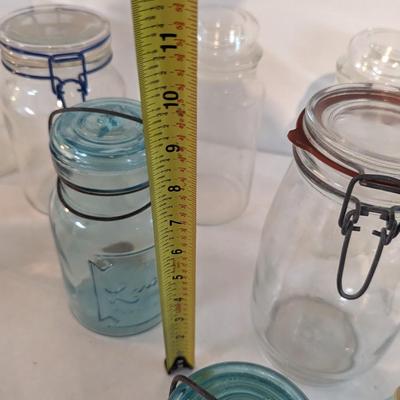 Assortment Of Glass Bottles & Jars