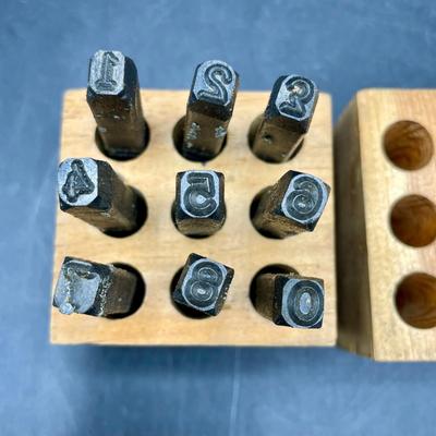 Set of 9 3/16” Steel Cut Numbers