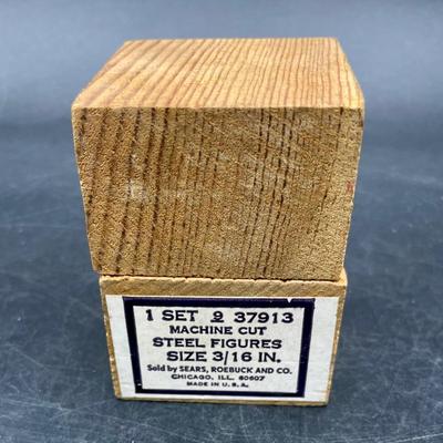 Set of 9 3/16” Steel Cut Numbers