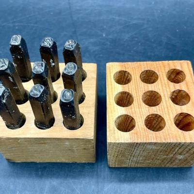 Set of 9 3/16” Steel Cut Numbers