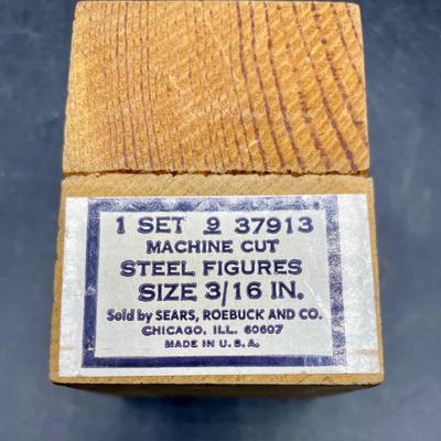 Set of 9 3/16” Steel Cut Numbers