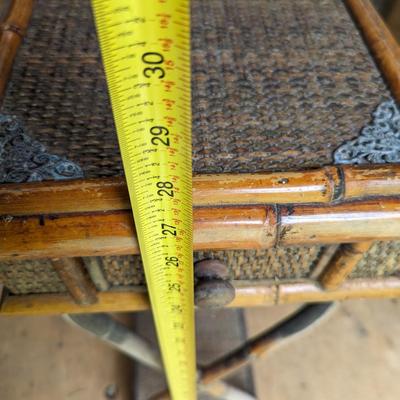 Bamboo Vintage End Table (B)