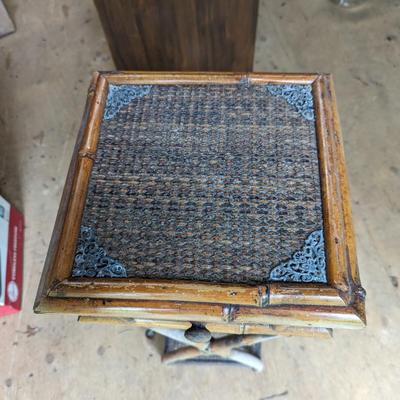 Bamboo Vintage End Table (B)