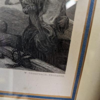 H Vernet Artist & Ernest Slingeneyer The Death of Nelson Steel Engraving (B)