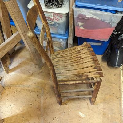 Antique Ladder Back Chair (B)