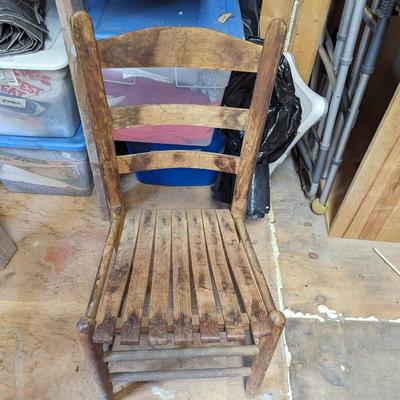 Antique Ladder Back Chair (B)