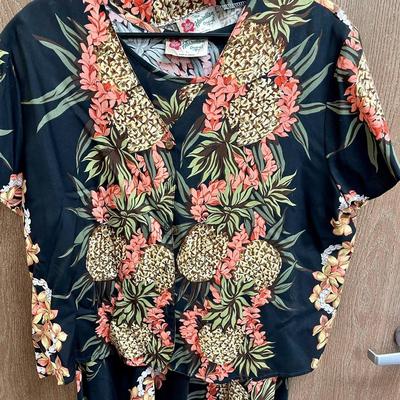 Hilo Hattie's 2 piece outfit - sleeveless dress with shirt