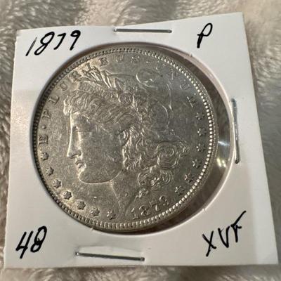 1879 P MORGAN US 1$ silver XVF