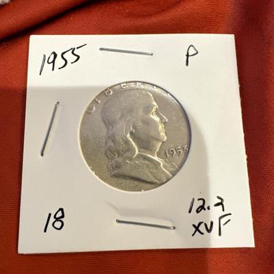 1953 P BENJAMIN FRANKLIN XVF SILVER