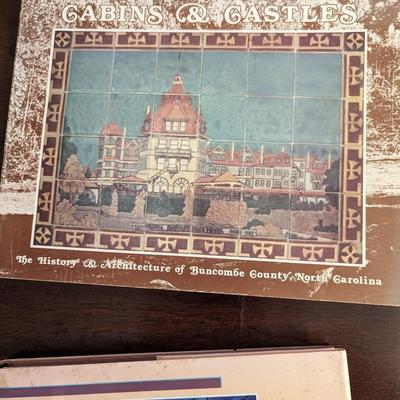 Assortment Of Books Cabins & Castles: The History & Architecture of Buncombe County, North Carolina