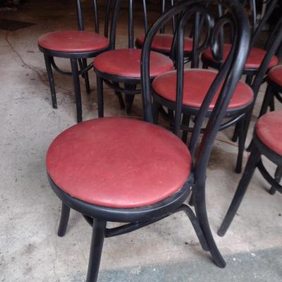 Set of 9 Bent Wood Chairs