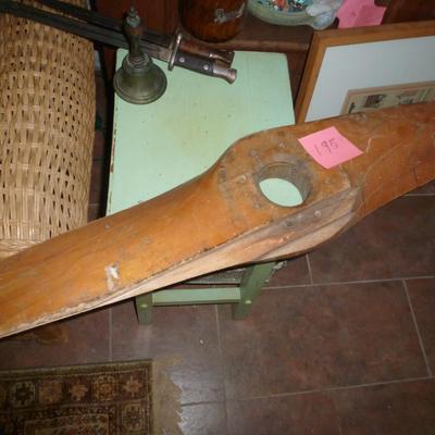 Tipped Wooden Plane Prop