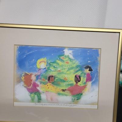 FRAMED CHILDREN'S PICTURES & BABY BLANKETS AND
