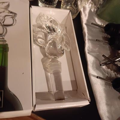 STANLEY FLASK, SHOT GLASSES, MIKASA GLASS STOPPER AND MORE