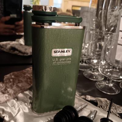 STANLEY FLASK, SHOT GLASSES, MIKASA GLASS STOPPER AND MORE