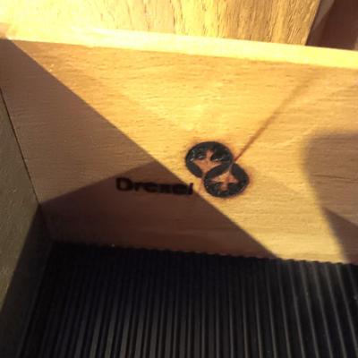DREXEL WOODBRIAR MID-CENTURY LOCKING BAR CABINET