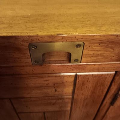 DREXEL WOODBRIAR MID-CENTURY SLIDE-TOP SERVER BUFFET