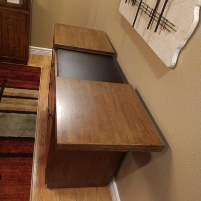 DREXEL WOODBRIAR MID-CENTURY SLIDE-TOP SERVER BUFFET