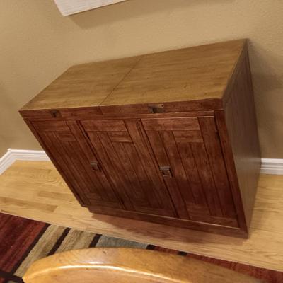 DREXEL WOODBRIAR MID-CENTURY SLIDE-TOP SERVER BUFFET