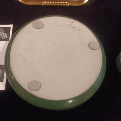 COLORADO EARTHWARE CLAY CHIP AND DIP PLUS KENSINGTON SERVING TRAY