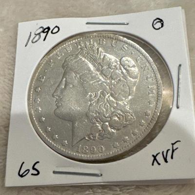 1890 O MORGAN 1$ U S COIN XVF