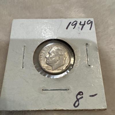 1949 Dime Silver Roosevelt
