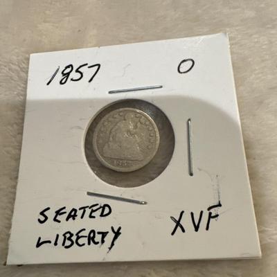 1857 O Dime U S COIN SILVER