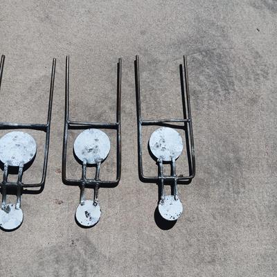 GROUND MOUNT STEEL DOUBLE SPINNER SHOOTING TARGETS