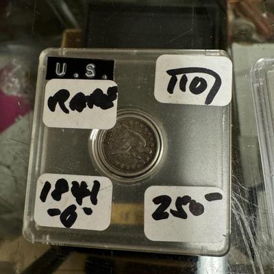 1841 O Sitting Liberty half dime XVF