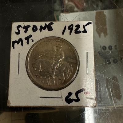 1925 Stone Mountain .50c U S COIN XVF