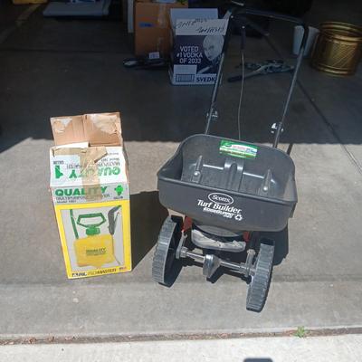SCOTT'S SPREADER AND QUALITY 1 SPRAYER