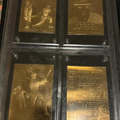 Hero’s of Baseball Gold set Babe Ruth Mantle DiMaggio Jackie Robinson and much more lot of 30