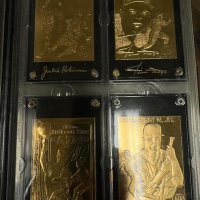 Hero’s of Baseball Gold set Babe Ruth Mantle DiMaggio Jackie Robinson and much more lot of 30