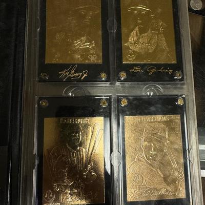 Hero’s of Baseball Gold set Babe Ruth Mantle DiMaggio Jackie Robinson and much more lot of 30