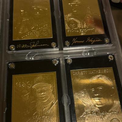 Hero’s of Baseball Gold set Babe Ruth Mantle DiMaggio Jackie Robinson and much more lot of 30