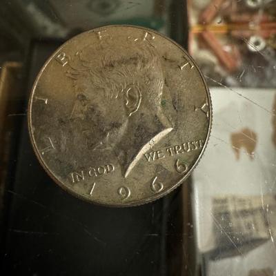 1966 KENNEDY HALF U S COIN VF