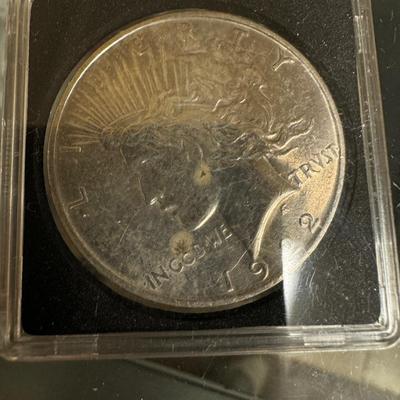 1922 Peace dollar silver xvf