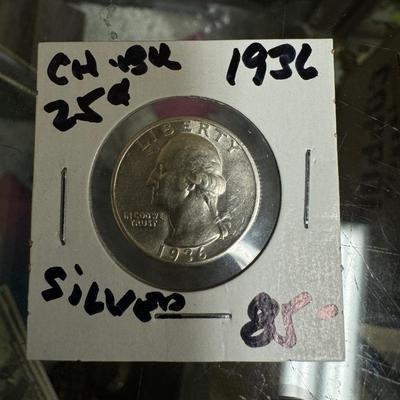 1936 S quarter GEORGE WASHINGTON SILVER