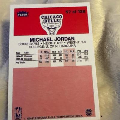 1986-87 MICHAEL JORDAN ROOKIE GOAT BULLS