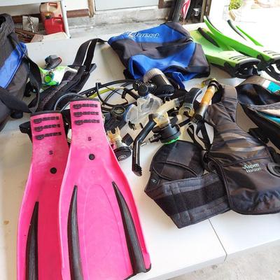 A scuba gear lot