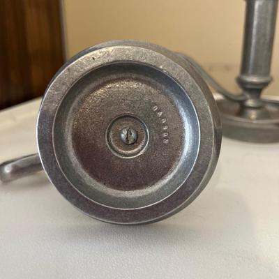 Oil lamp and two candle transporter/candleholders