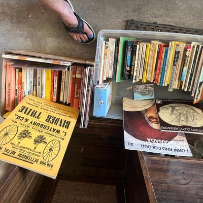 Two large boxes of books I.