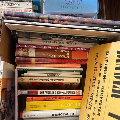 Two large boxes of books I.