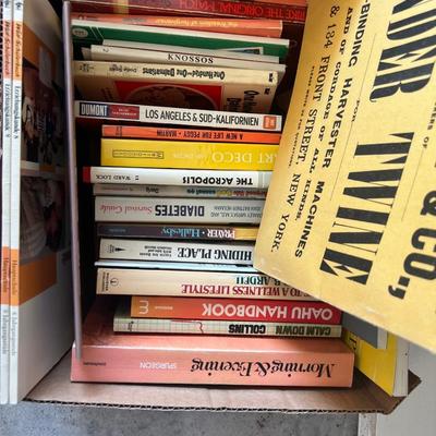 Two large boxes of books I.